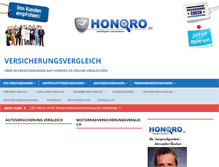Tablet Screenshot of honoro.de